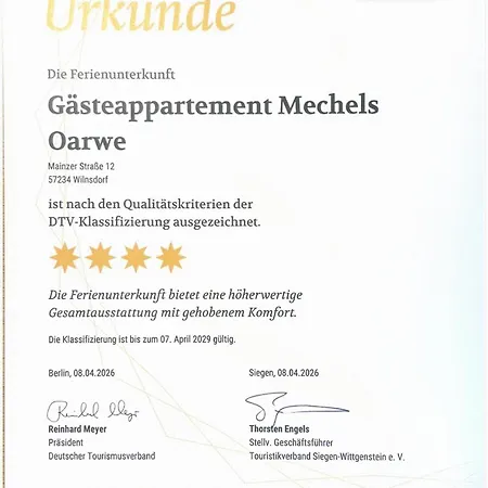 Lägenhet Gästeappartements Mechels *