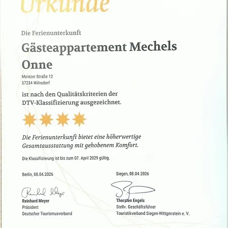 Daire Gaesteappartements Mechels Wilnsdorf